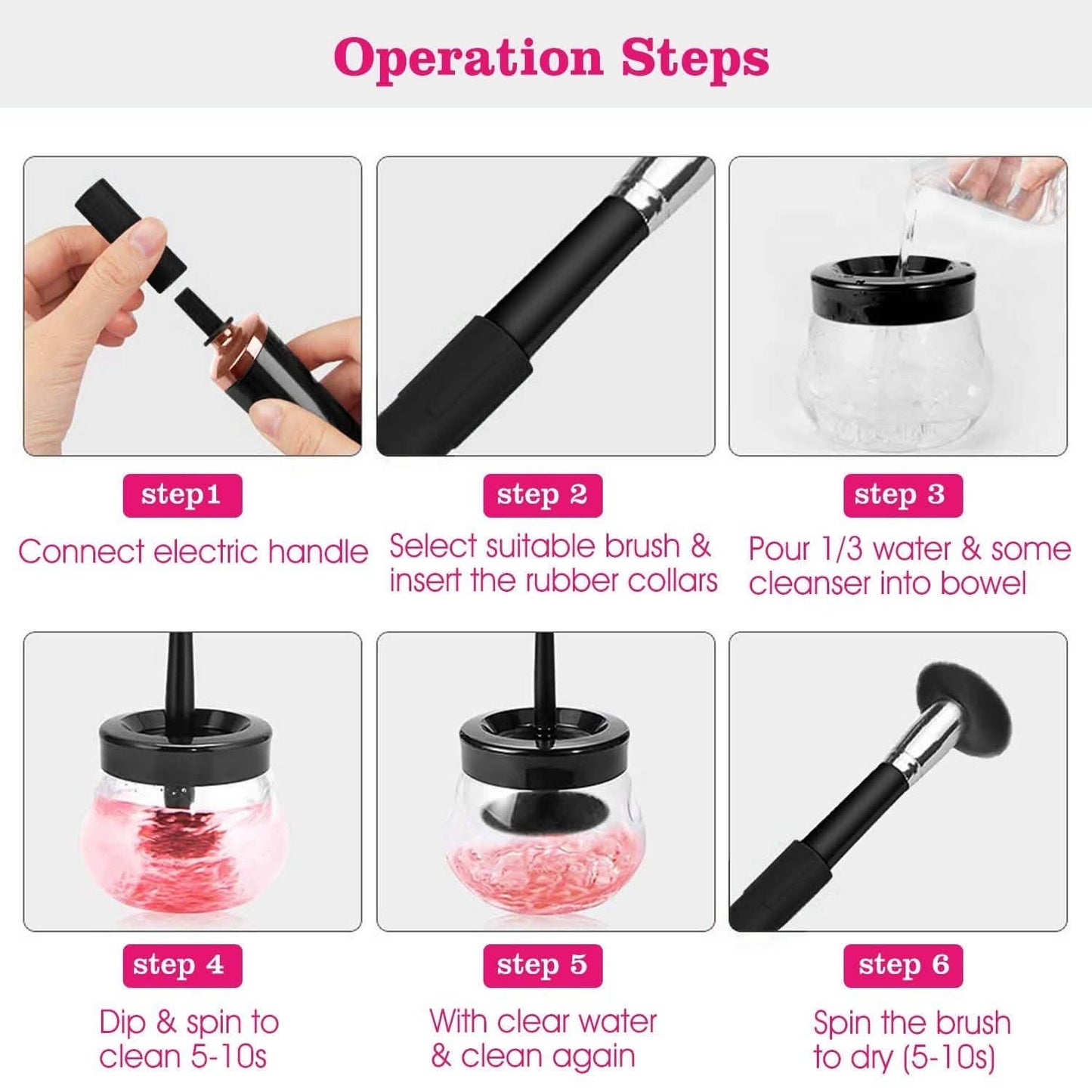 Electric Cosmetic Makeup Brush Cleaner Dryer DailySale