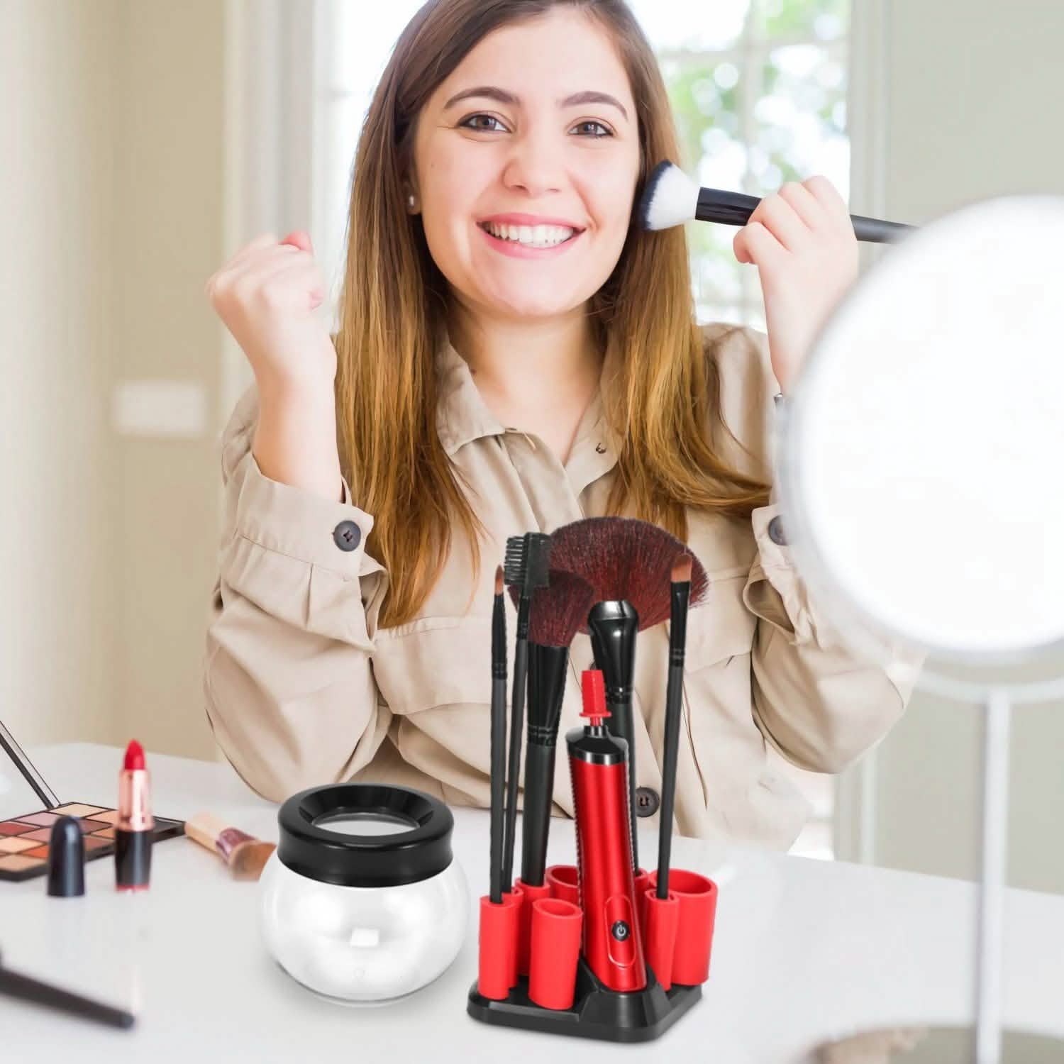 Electric Cosmetic Makeup Brush Cleaner Dryer DailySale