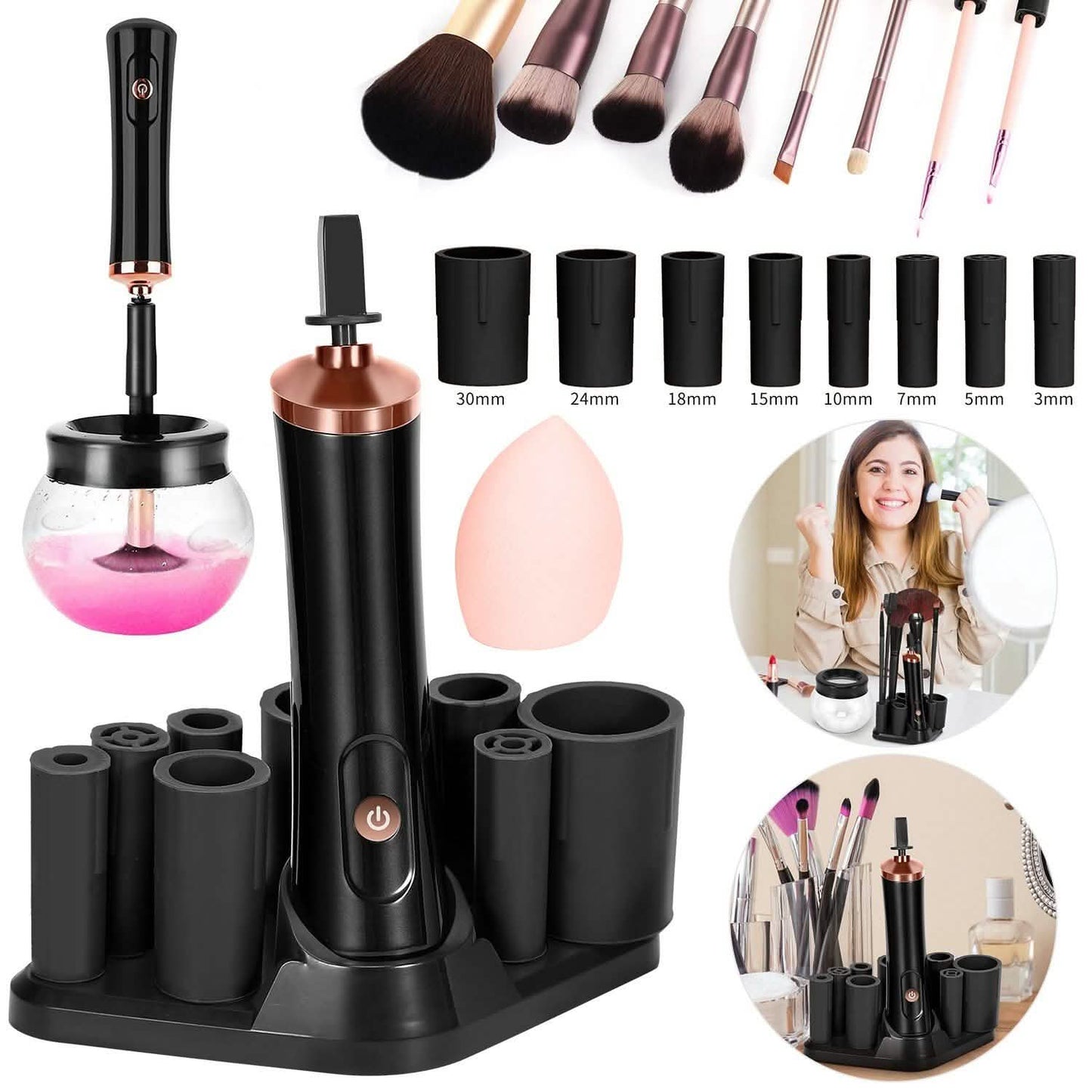Electric Cosmetic Makeup Brush Cleaner Dryer DailySale