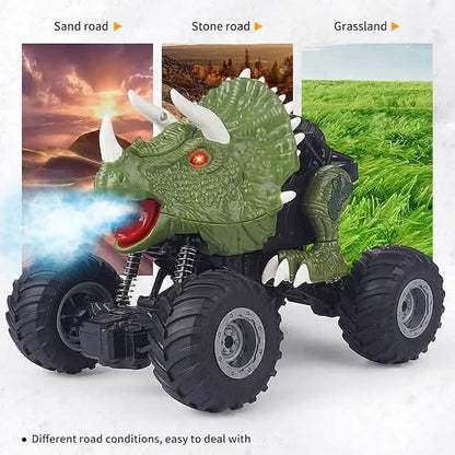 Electric Dinosaur Remote Control Spray Stunt Car DailySale