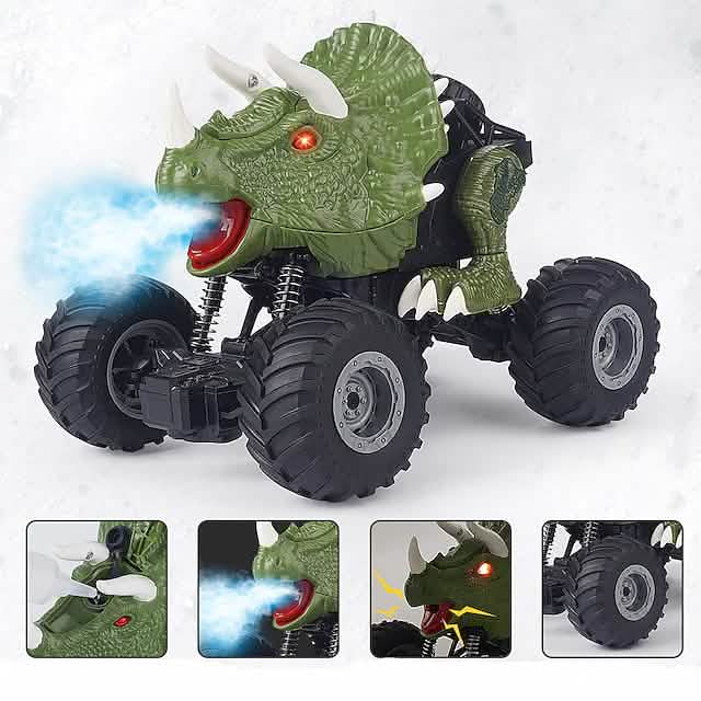 Electric Dinosaur Remote Control Spray Stunt Car DailySale