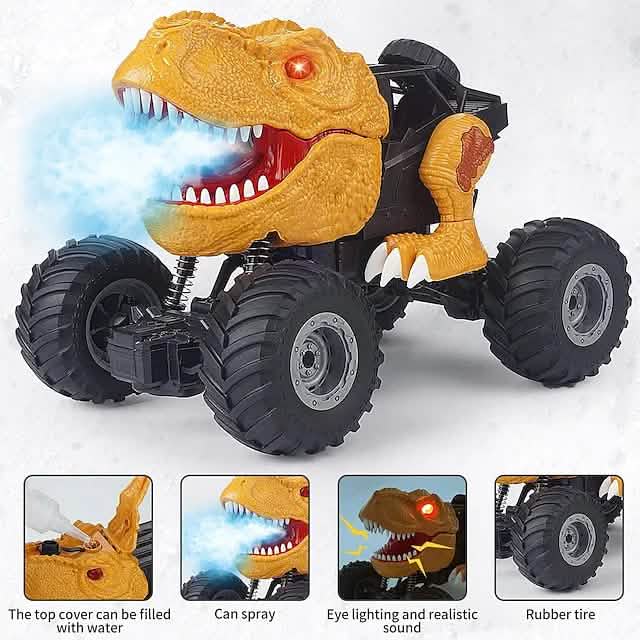 Electric Dinosaur Remote Control Spray Stunt Car DailySale