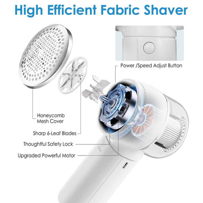 Electric Fabric Shaver with 3 Speeds Lint Brush Digital Display DailySale