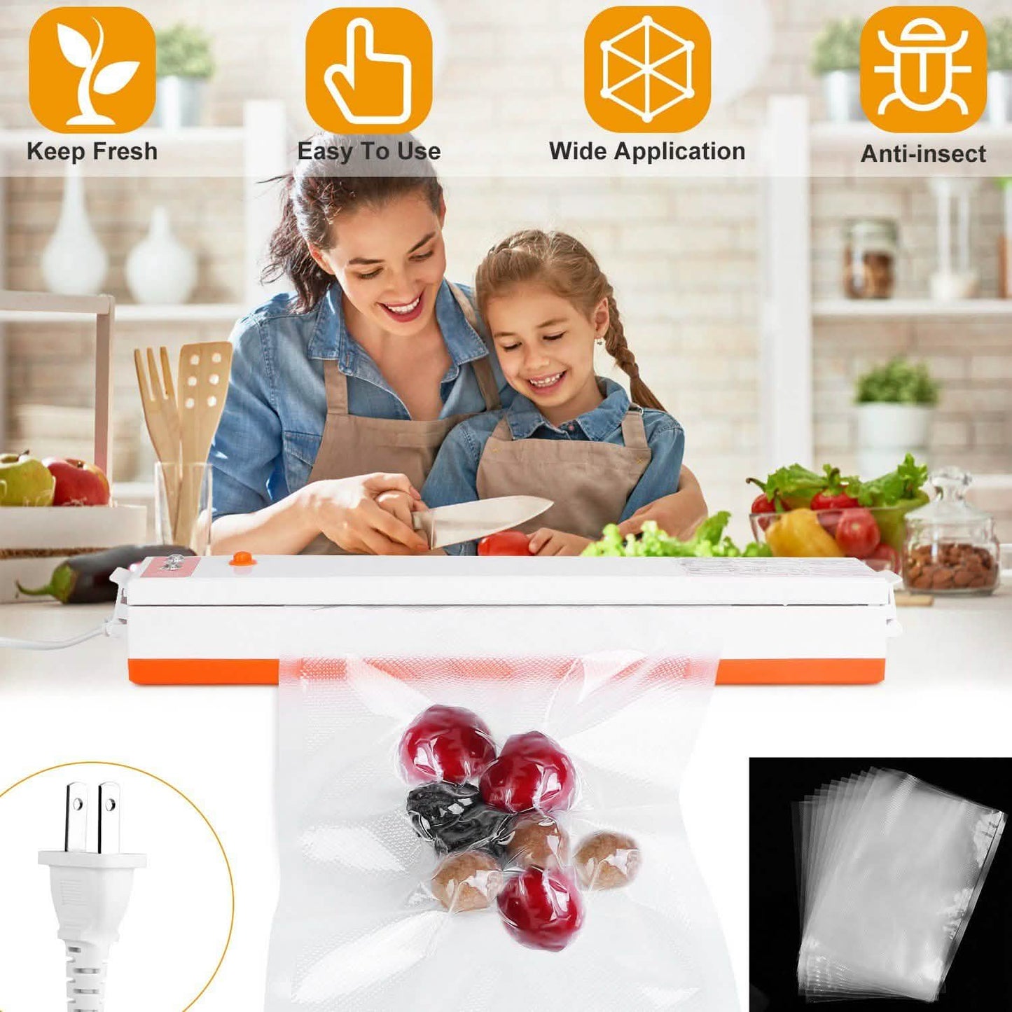 Electric Food Vacuum Sealer Machine DailySale
