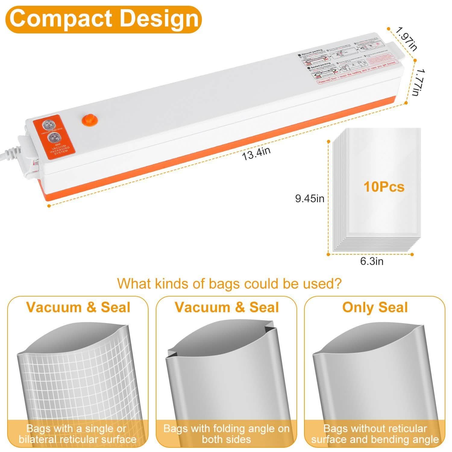 Electric Food Vacuum Sealer Machine DailySale