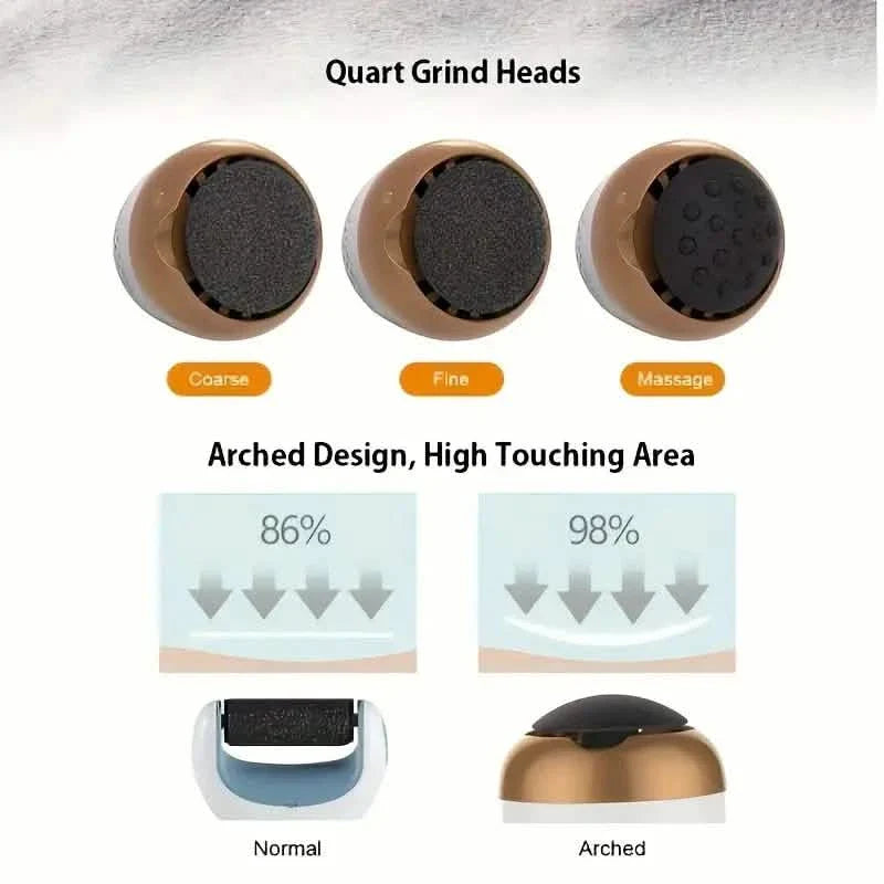 Electric Foot Grinder Vacuum Machine Exfoliating Dead Skin Callus Remover Foot Care Pedicure DailySale