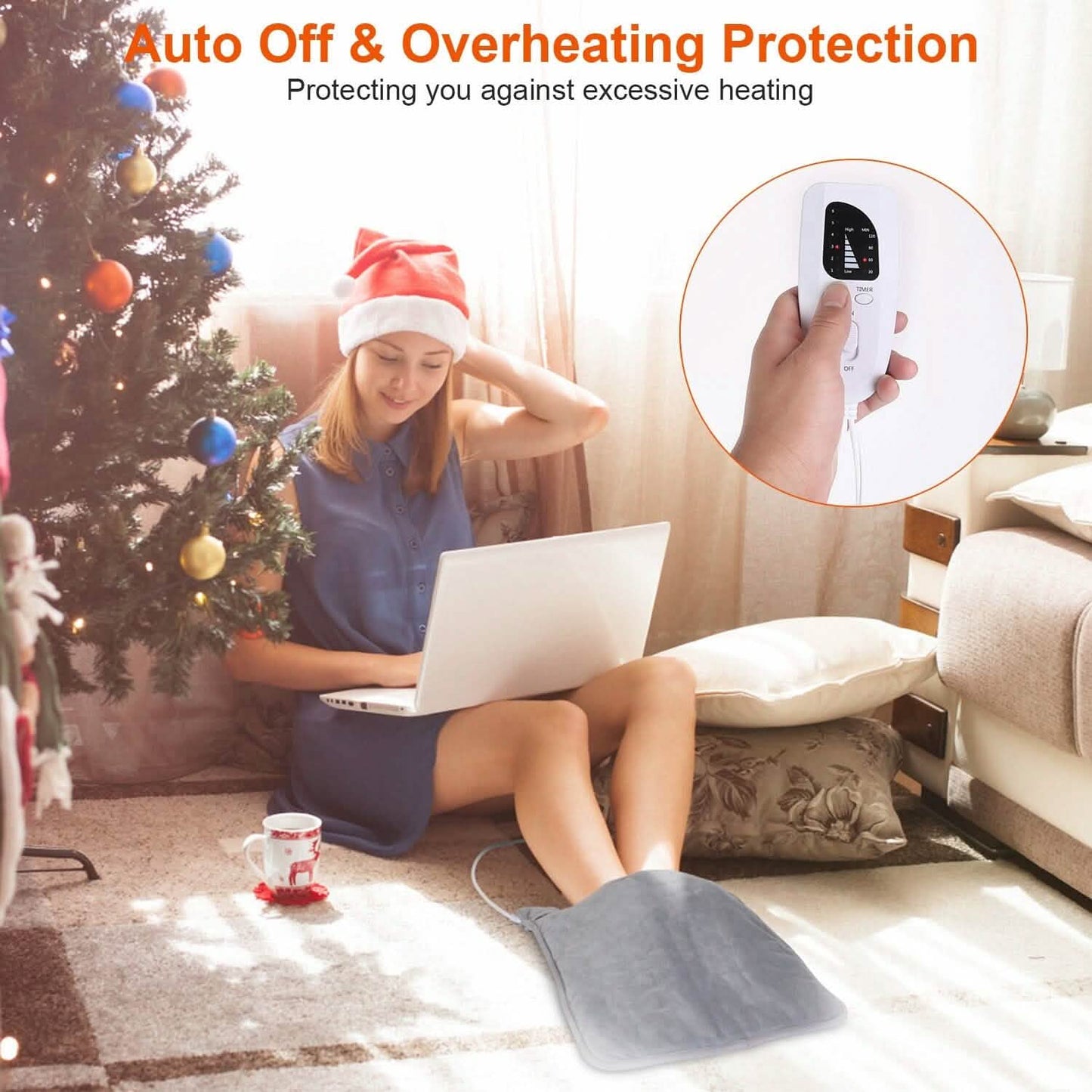 Electric Foot Warmer with 6 Temperature Settings DailySale