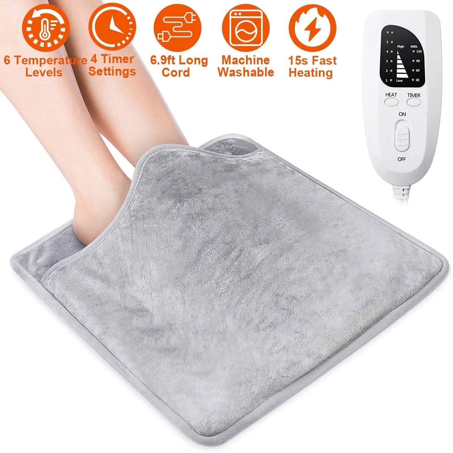 Electric Foot Warmer with 6 Temperature Settings DailySale