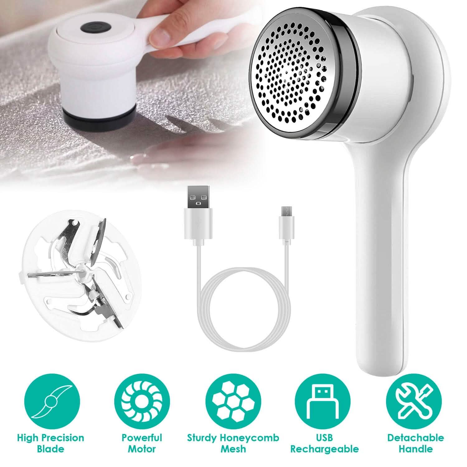 Electric Fuzz Pilling Trimmer Sweater Shaver with Detachable Handle DailySale