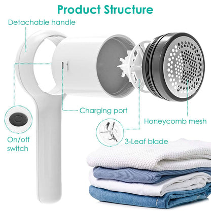 Electric Fuzz Pilling Trimmer Sweater Shaver with Detachable Handle DailySale
