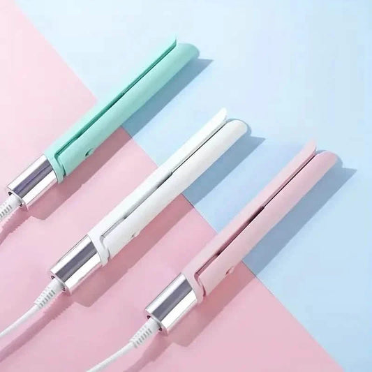 Electric Hair Straightener and Curler with Ceramic Plates DailySale