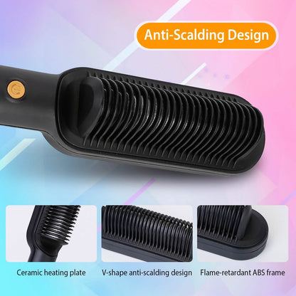 Electric Hair Straightener Brush DailySale