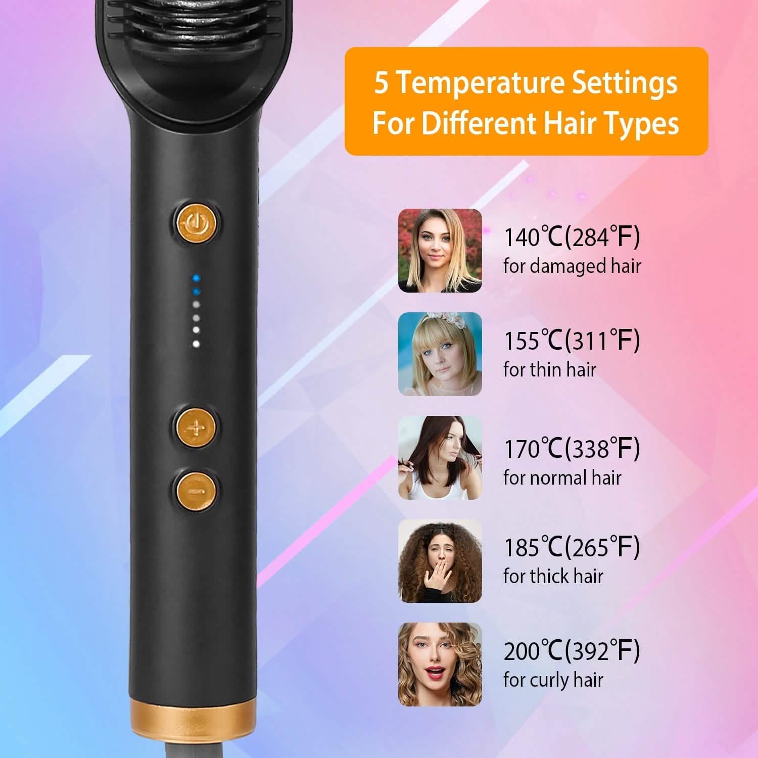 Electric Hair Straightener Brush DailySale