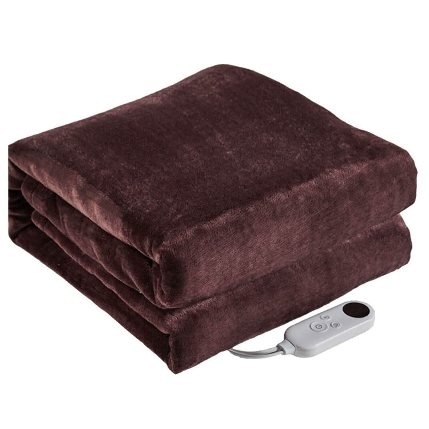 Electric Heated Flannel Throw Blanket DailySale