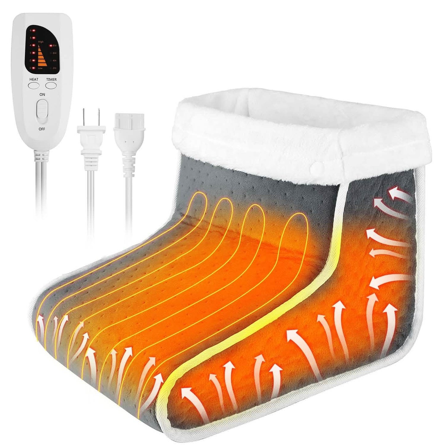 Electric Heated Foot Warmer with 6 Level Heating 4 Level Timing DailySale