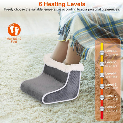 Electric Heated Foot Warmer with 6 Level Heating 4 Level Timing DailySale