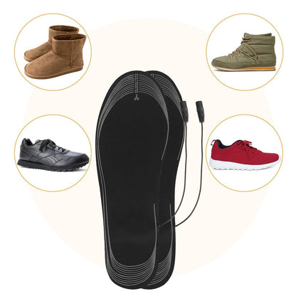 Electric Heated Insoles USB Foot Warmer Pads DailySale