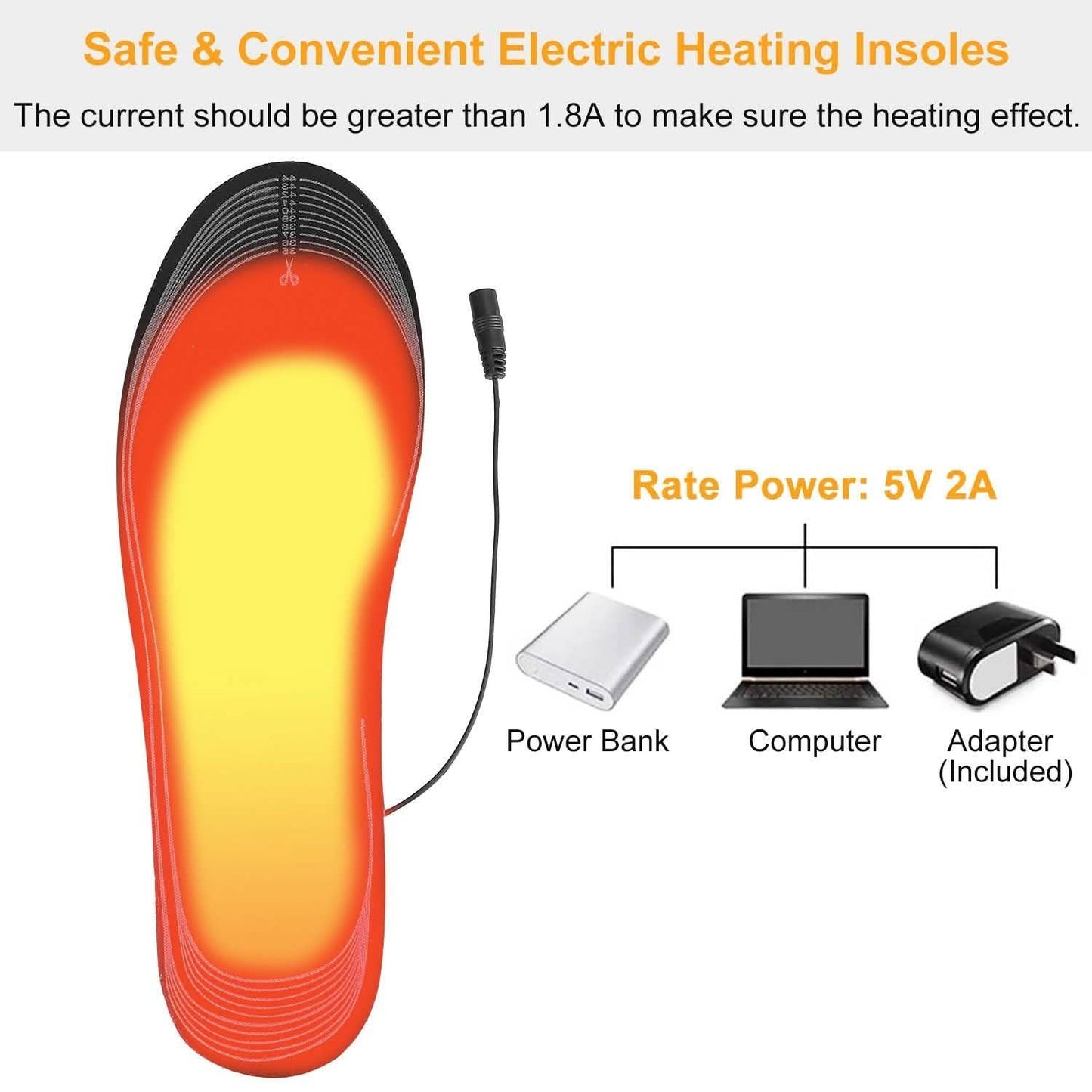 Electric Heated Insoles USB Foot Warmer Pads DailySale