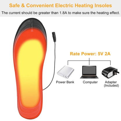 Electric Heated Insoles USB Foot Warmer Pads DailySale