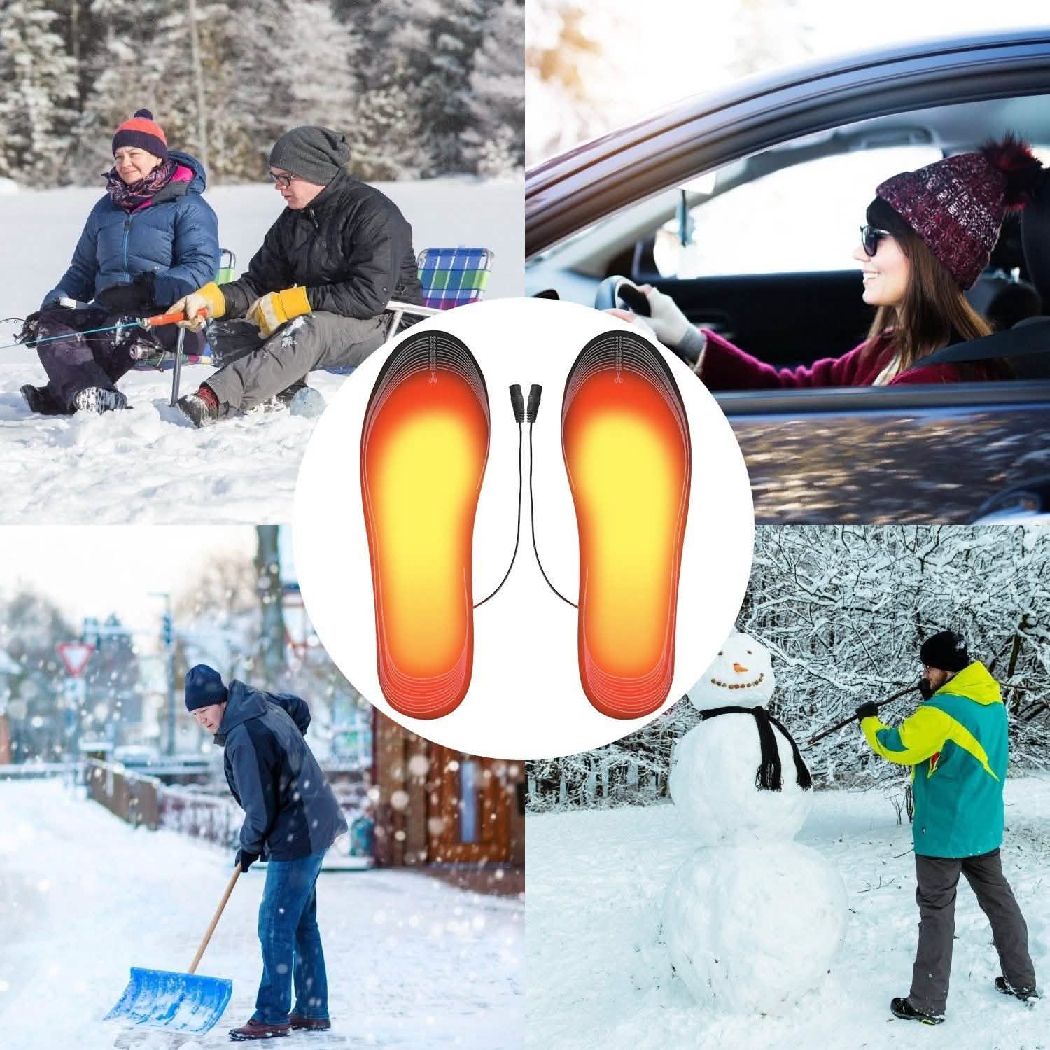 Electric Heated Insoles USB Foot Warmer Pads DailySale