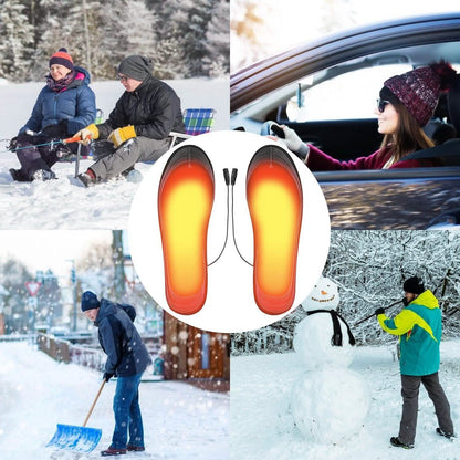 Electric Heated Insoles USB Foot Warmer Pads DailySale