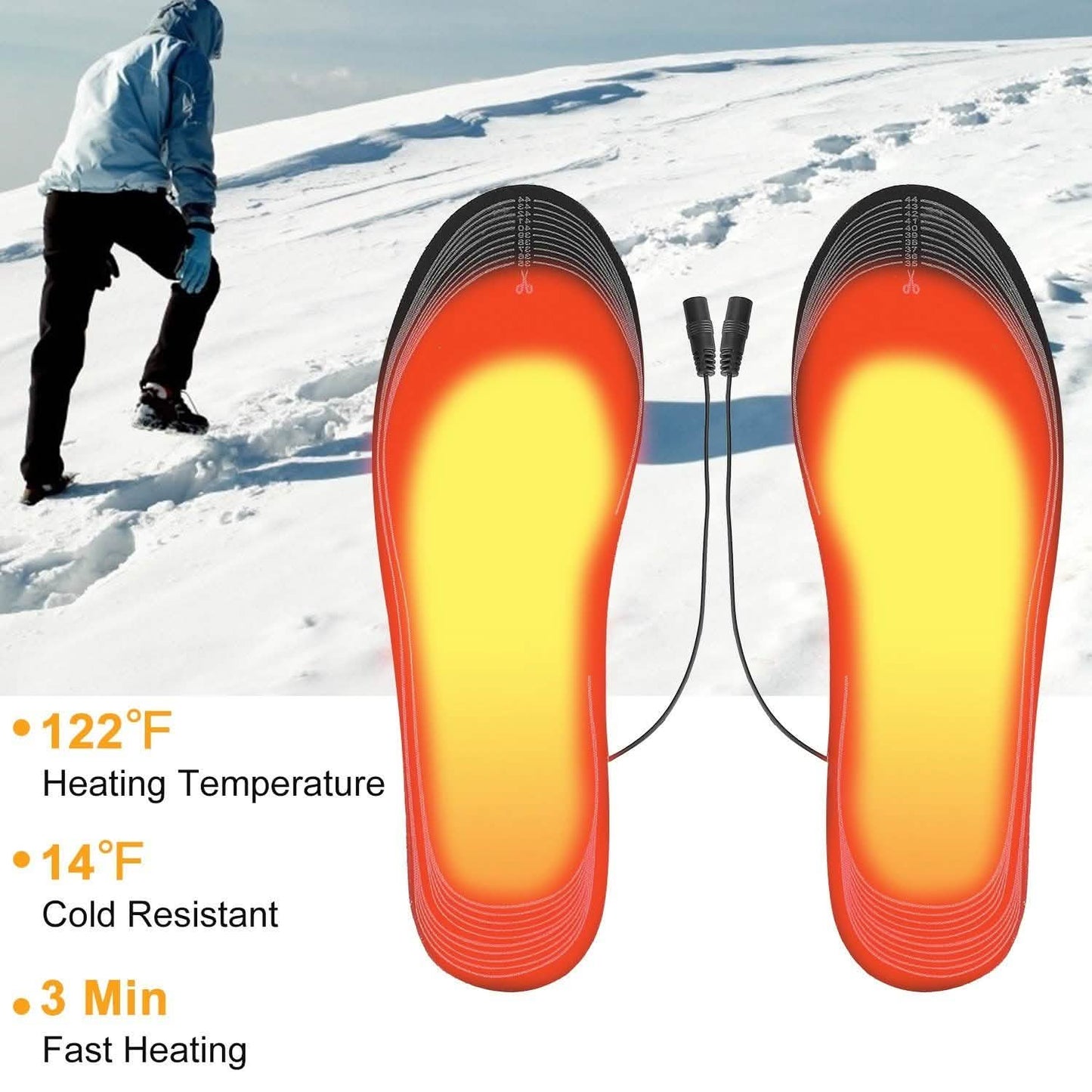 Electric Heated Insoles USB Foot Warmer Pads DailySale