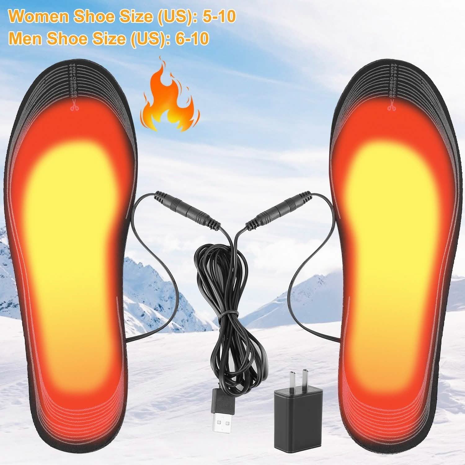 Electric Heated Insoles USB Foot Warmer Pads DailySale