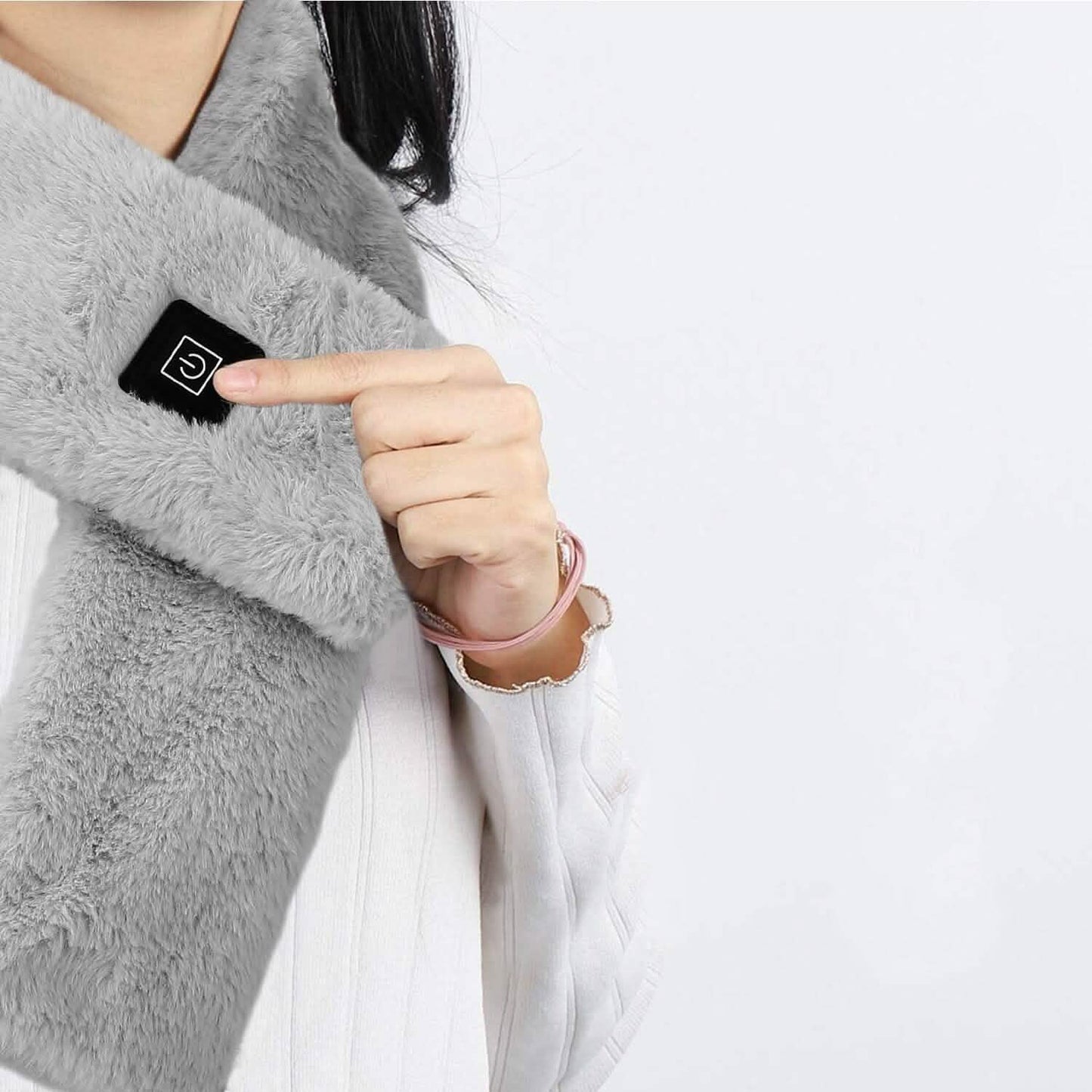 Electric Heated Scarf USB Heating Neck Shawl Soft Warm Scarves with 3 Heating Modes DailySale