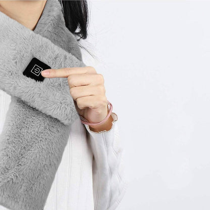 Electric Heated Scarf USB Heating Neck Shawl Soft Warm Scarves with 3 Heating Modes DailySale