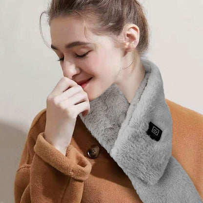 Electric Heated Scarf USB Heating Neck Shawl Soft Warm Scarves with 3 Heating Modes DailySale