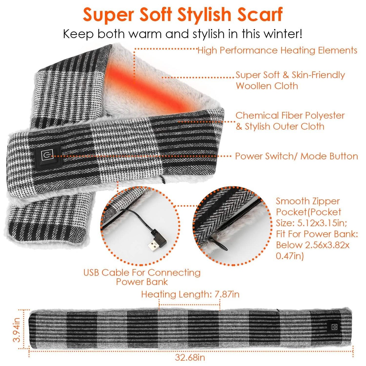 Electric Heated Scarf DailySale