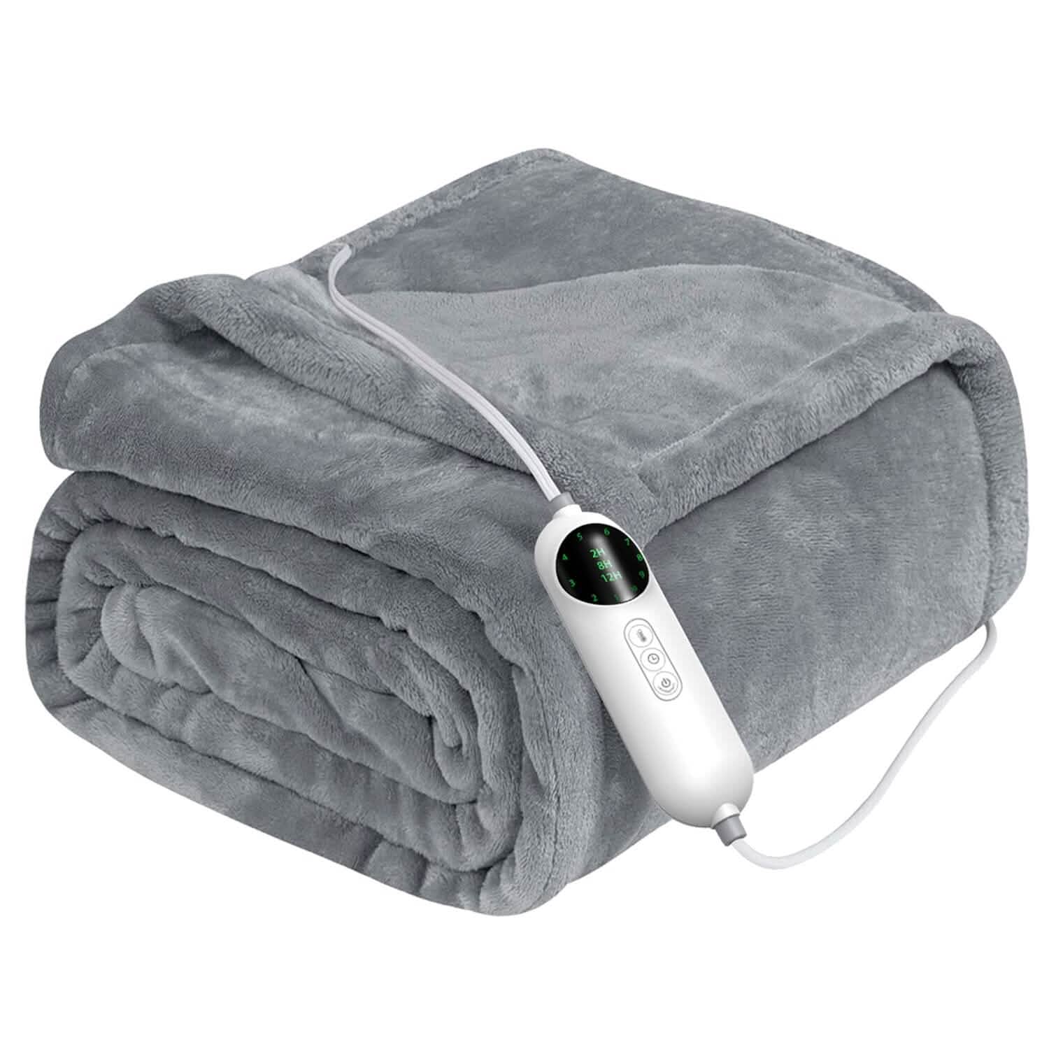 Electric Heated Throw Flannel Heated Blanket DailySale