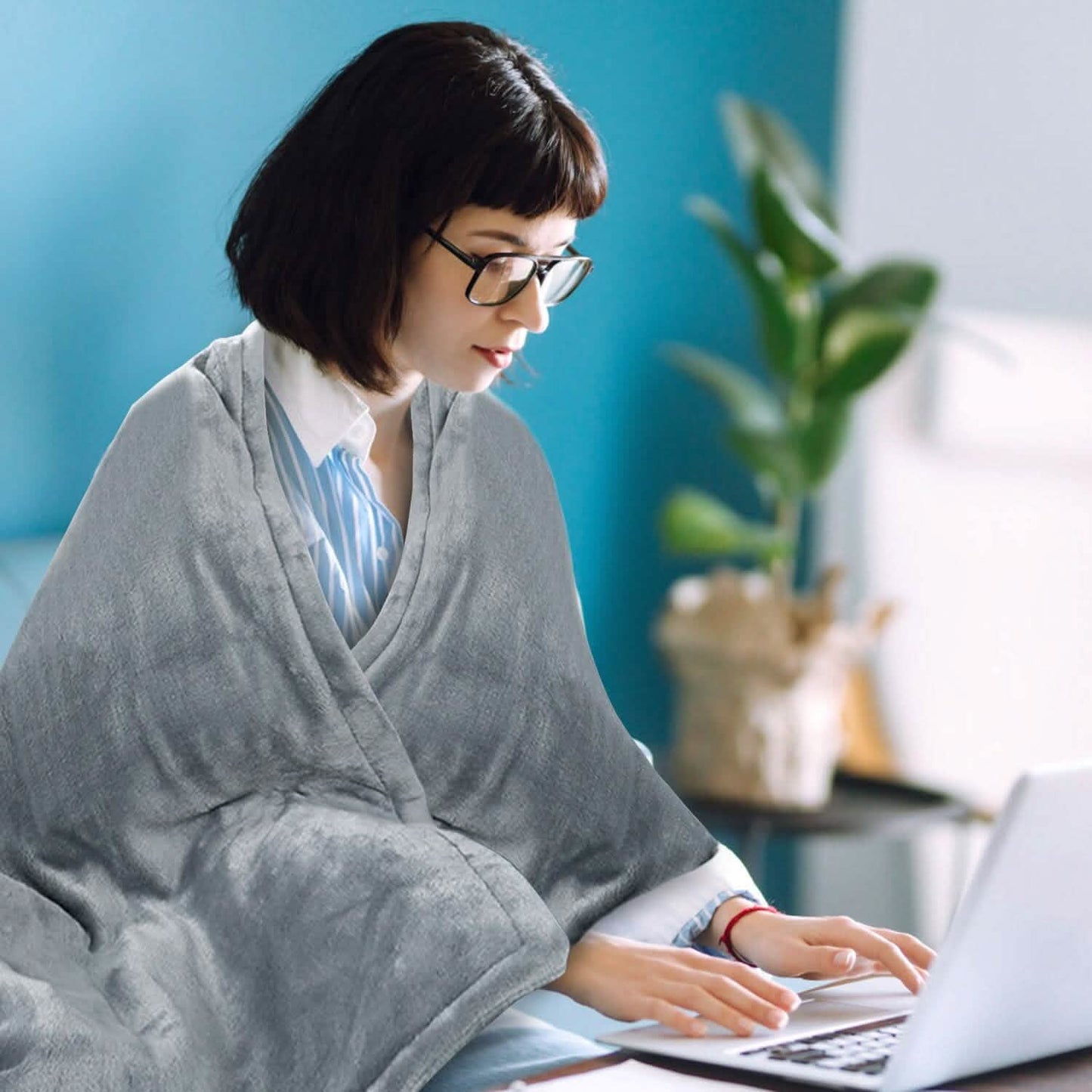 Electric Heated Throw Flannel Heated Blanket DailySale