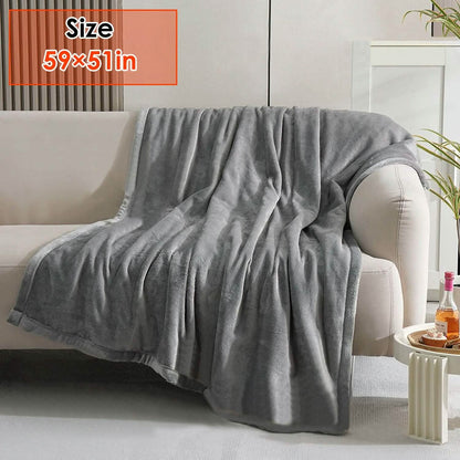 Electric Heated Throw Flannel Heated Blanket DailySale