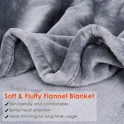 Electric Heated Throw Flannel Heated Blanket DailySale