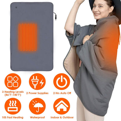 Electric Heated Throw Full Body Shawl DailySale