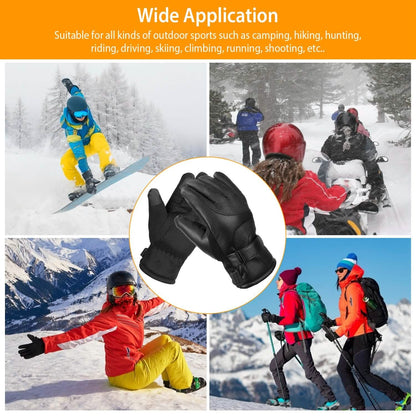 Electric Heated Touchscreen Thermal Gloves Leather USB Plug DailySale