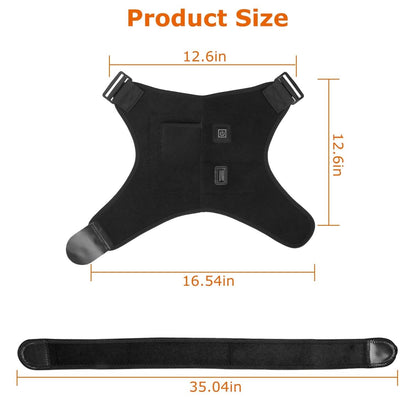 Electric Heating Pad Therapy Shoulder Heating Wrap Compression Sleeve DailySale