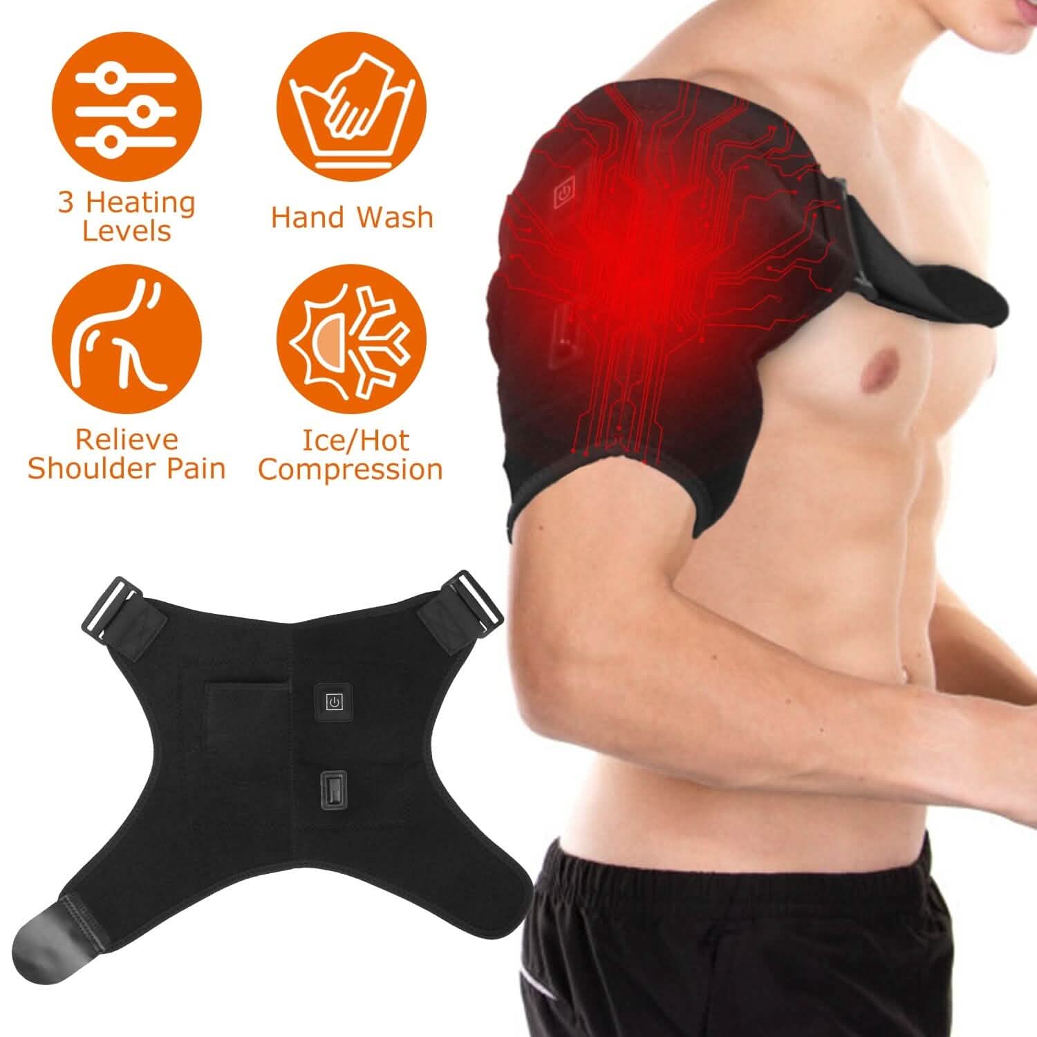 Electric Heating Pad Therapy Shoulder Heating Wrap Compression Sleeve DailySale