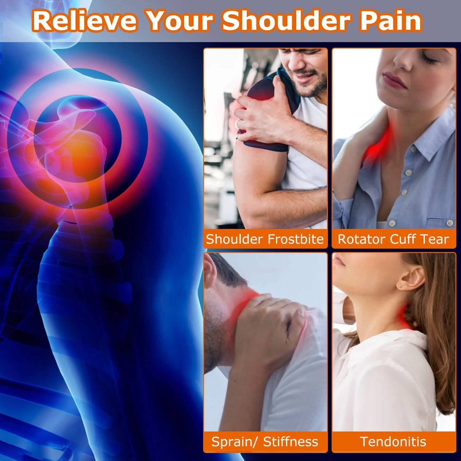 Electric Heating Pad Therapy Shoulder Heating Wrap Compression Sleeve DailySale