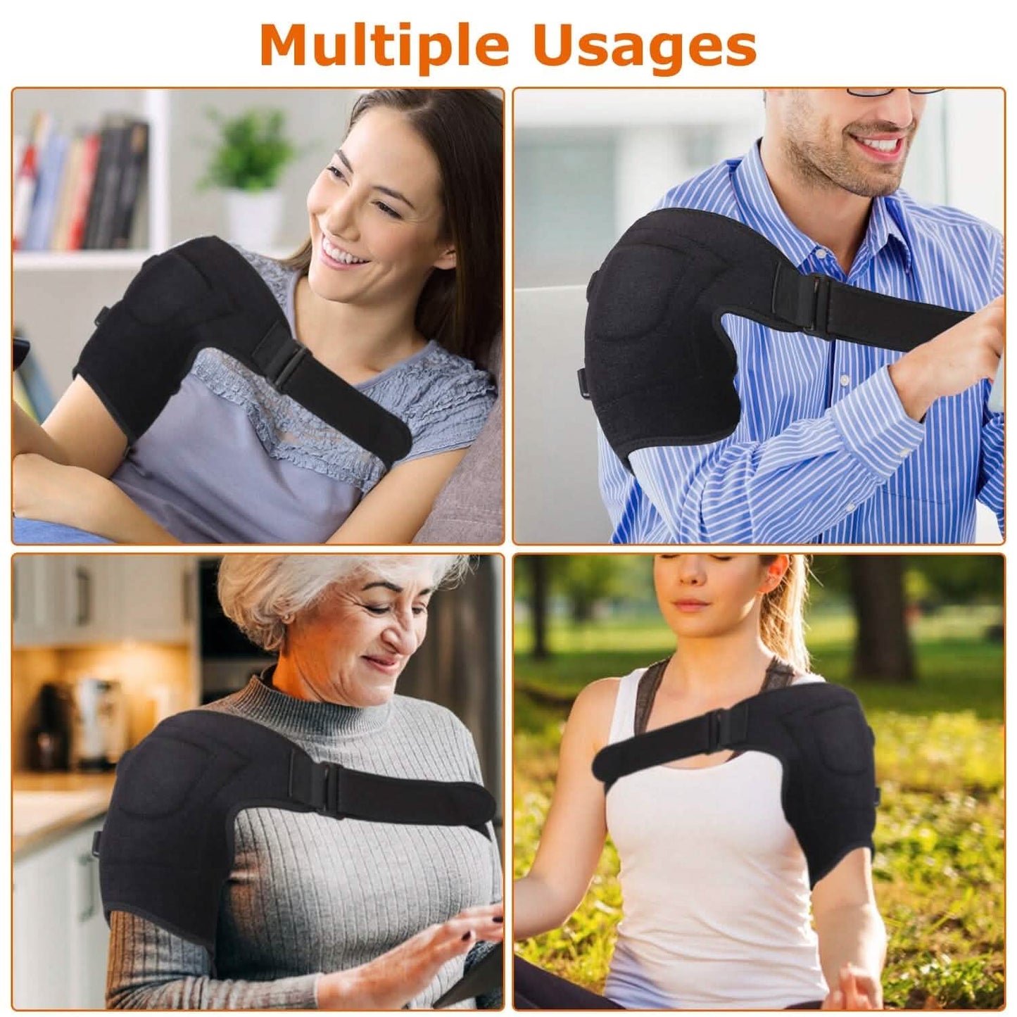 Electric Heating Pad Therapy Shoulder Heating Wrap Compression Sleeve DailySale