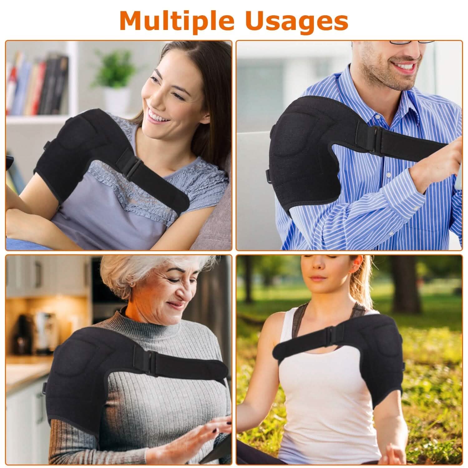 Electric Heating Pad Therapy Shoulder Heating Wrap Compression Sleeve DailySale