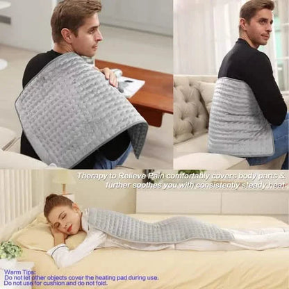 Electric Heating Pads, Washable Heated Blanket for Back Pain Muscle Pain Relieve DailySale