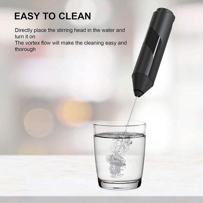 Electric Milk Frother Handheld with Stainless Steel Stand DailySale