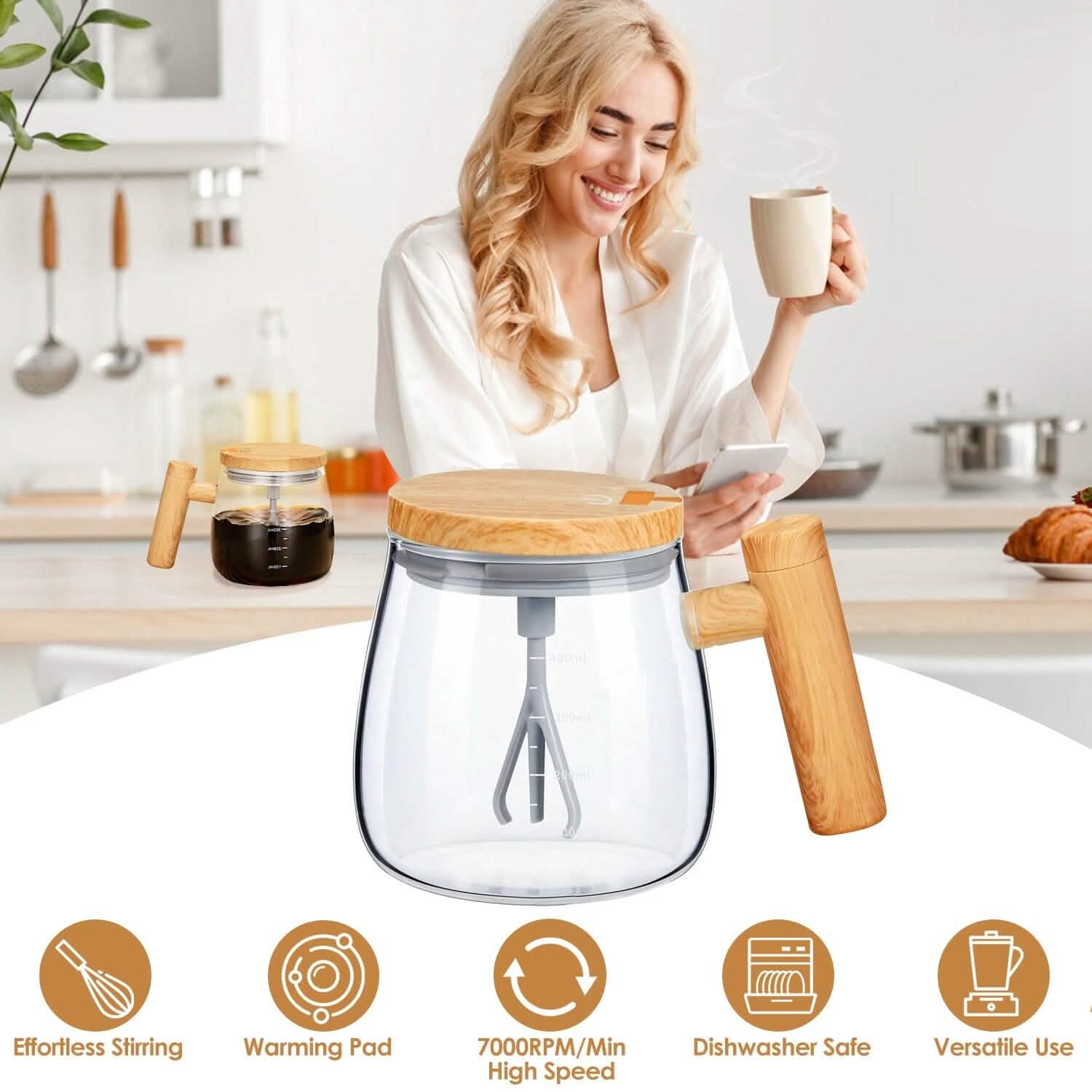 Electric Mixing Mug 400ML High Speed Mixing Cup DailySale