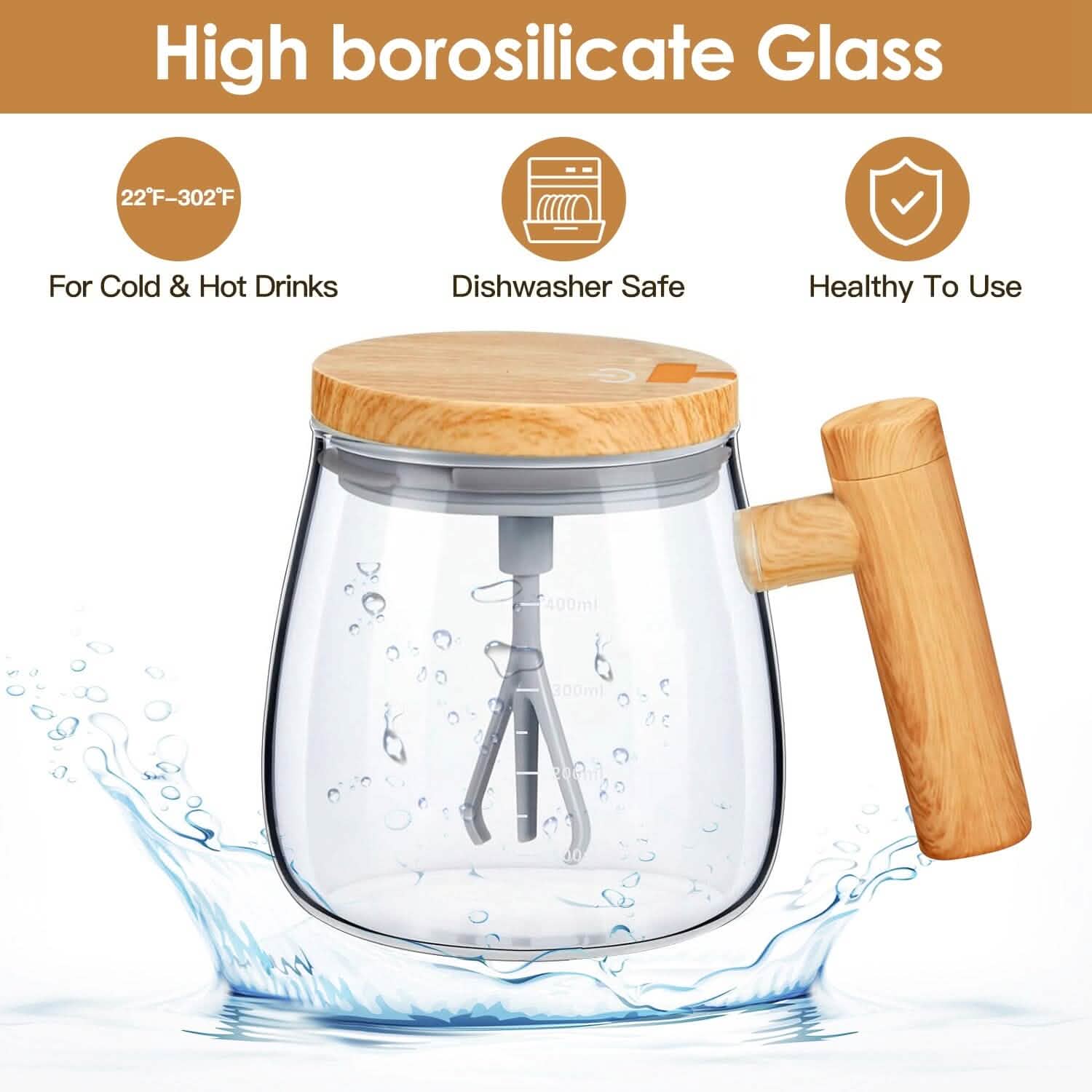 Electric Mixing Mug 400ML High Speed Mixing Cup DailySale