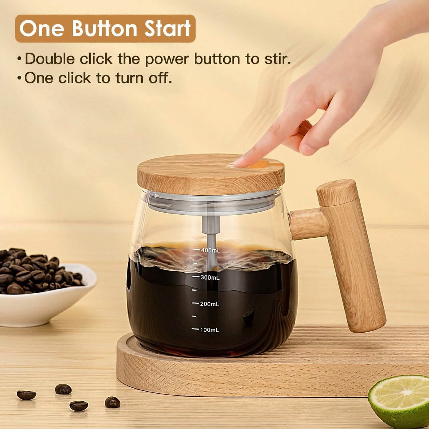 Electric Mixing Mug 400ML High Speed Mixing Cup DailySale