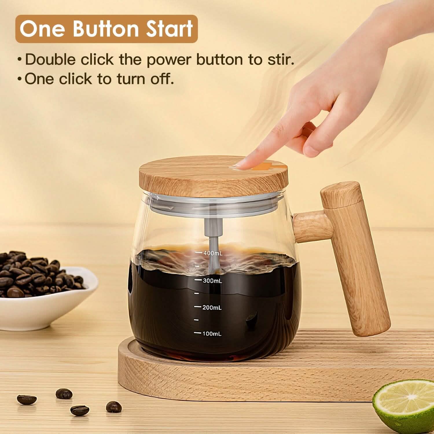 Electric Mixing Mug 400ML High Speed Mixing Cup DailySale