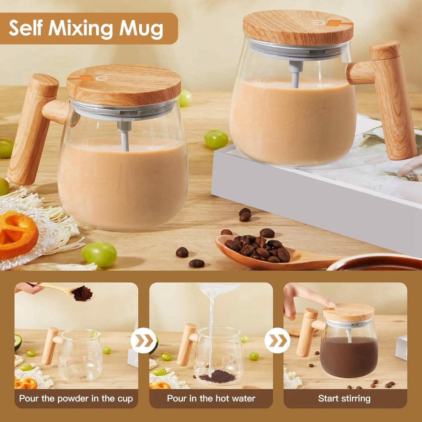 Electric Mixing Mug 400ML High Speed Mixing Cup DailySale