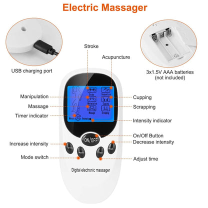 Electric Muscle Stimulator with Electrode Pads Wires DailySale